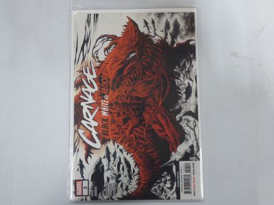 Carnage Black, White & Blood #2 Kyle Hotz Variant Comic. A Marvel comic book, "CARNAGE BLACK 