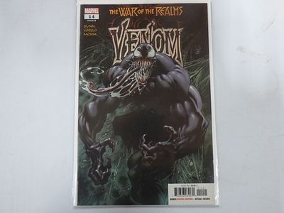 A Marvel Venom #14 Comic Book. A Marvel Venom #14 (LGY#179) comic book, 'THE WAR of THE REALMS 