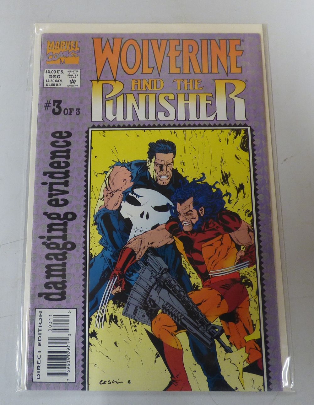 Lot 155: Marvel Comics Wolverine and The Punisher: Damaging Evidence #3 of 3