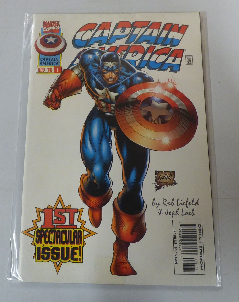 Lot 157: Marvel Comics Captain America #1, November 1996, 1st Spectacular Issue