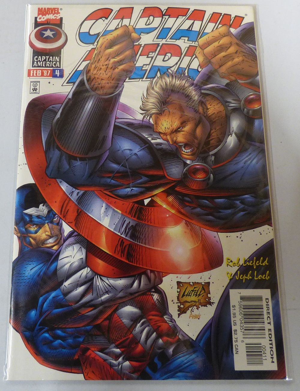 Lot 160: Marvel Captain America Comic Book Issue #4, February 1997