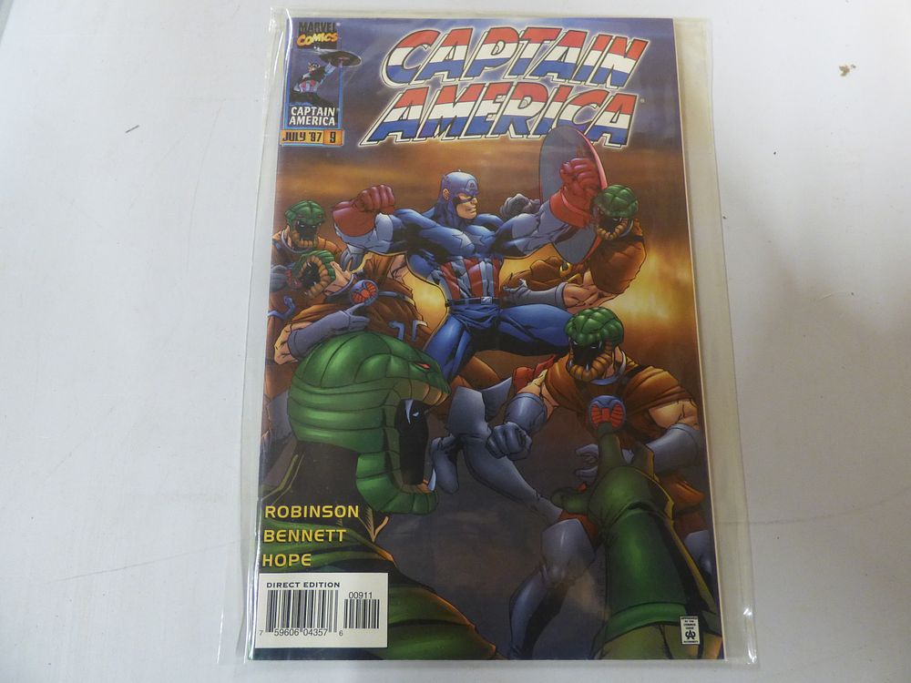 Lot 165: Marvel Comics Captain America #9 (1996 2nd Series) Direct Edition