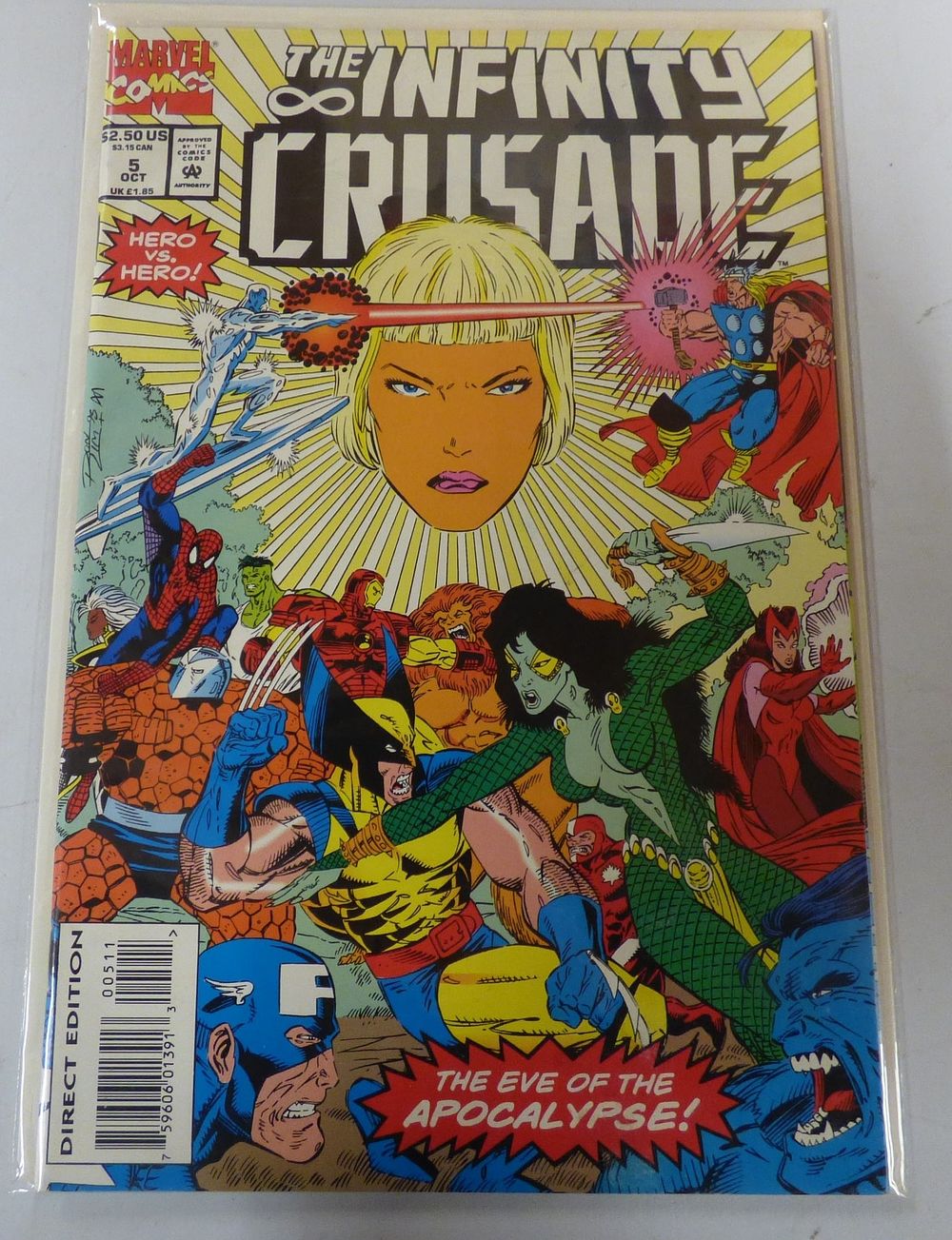 Lot 177: One Marvel Comics The Infinity Crusade Issue #5 Comic Book