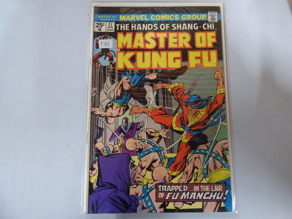 Lot 232: Marvel Comics Group Master of Kung Fu #27 Comic Book
