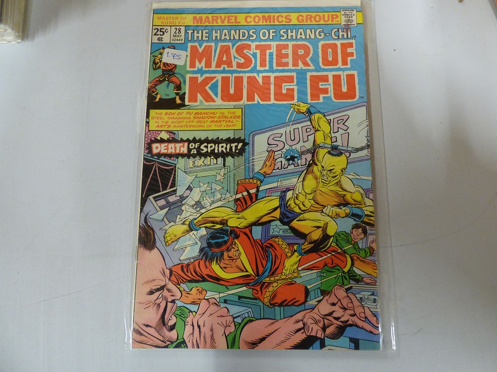Lot 233: Marvel Comics Master of Kung Fu #28 Shang-Chi