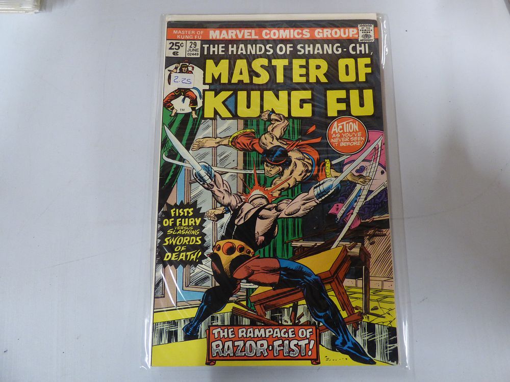 Lot 234: Marvel Comics Group Master of Kung Fu #29 Comic Book