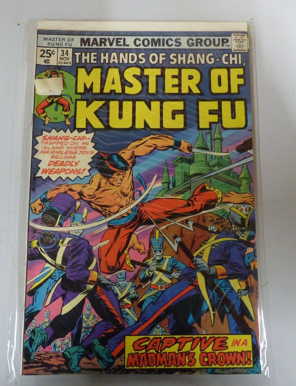 Lot 238: Marvel Comics Group Master of Kung Fu #34 Comic Book