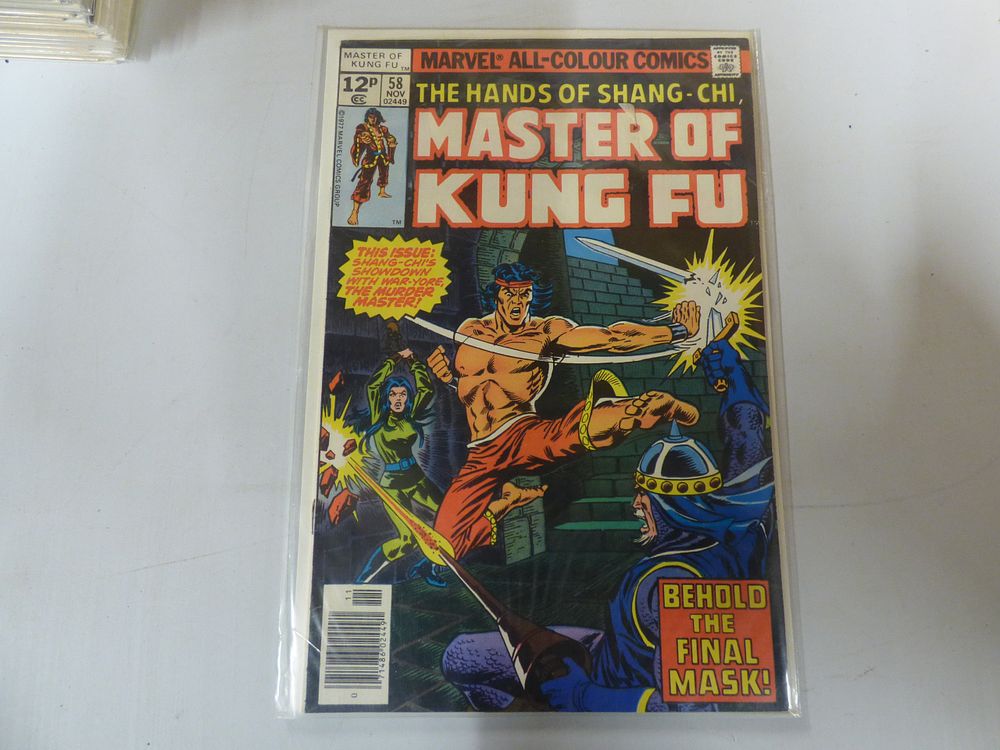 Lot 262: One Marvel All-Colour Comics Master of Kung Fu #58 Comic Book