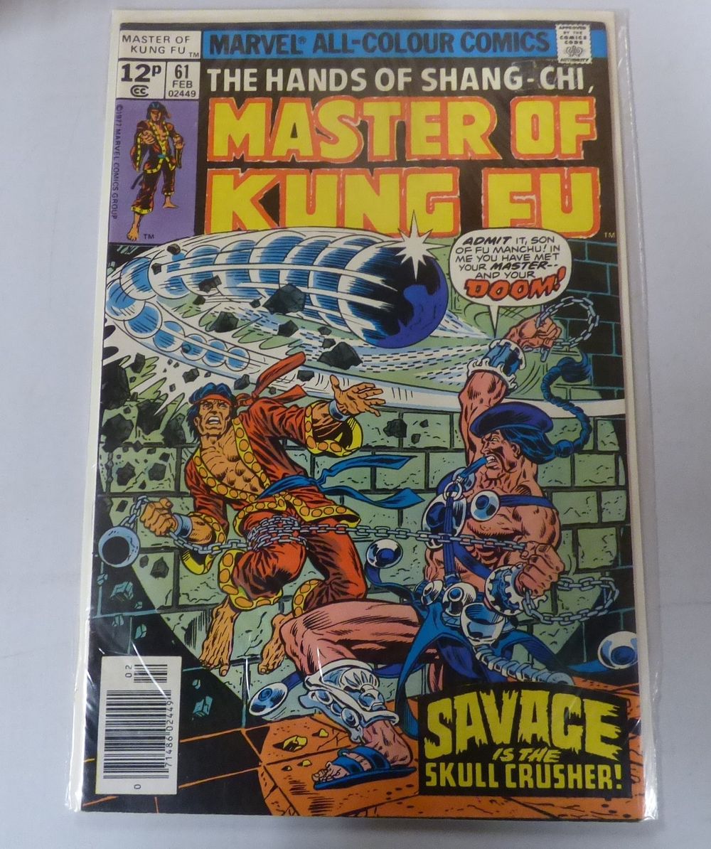 Lot 265: Marvel Master of Kung Fu #61 Comic Book