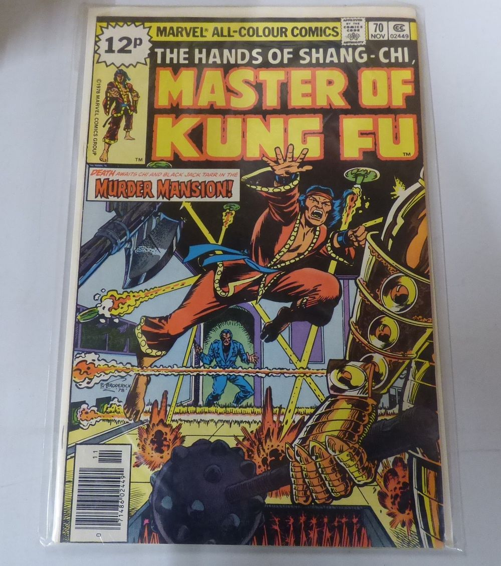 Lot 274: One Marvel Master of Kung Fu Shang-Chi Comic Book, Issue 70