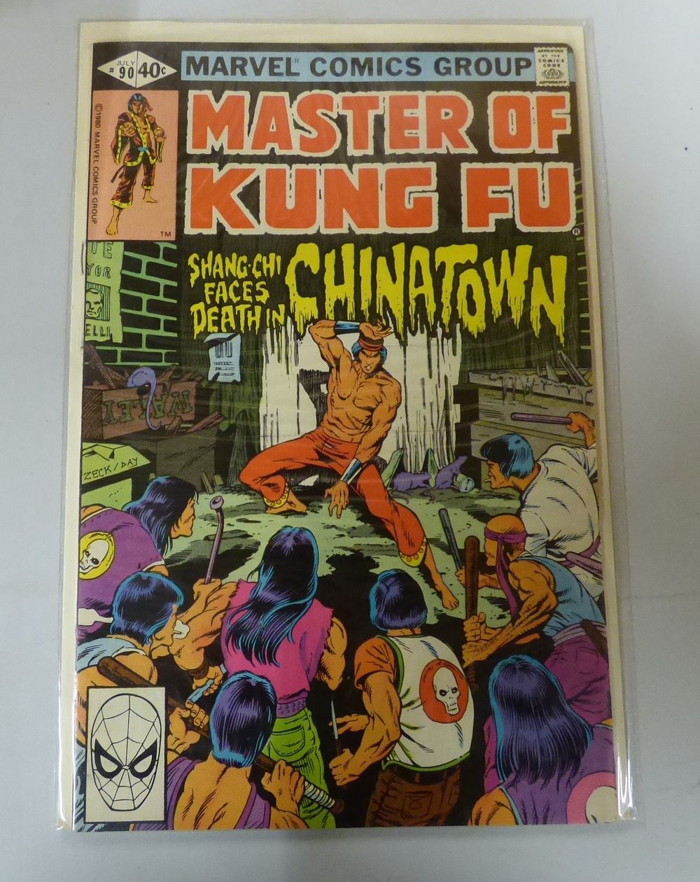 Lot 294: The Hands of Shang-Chi Master of Kung Fu #90 Comic