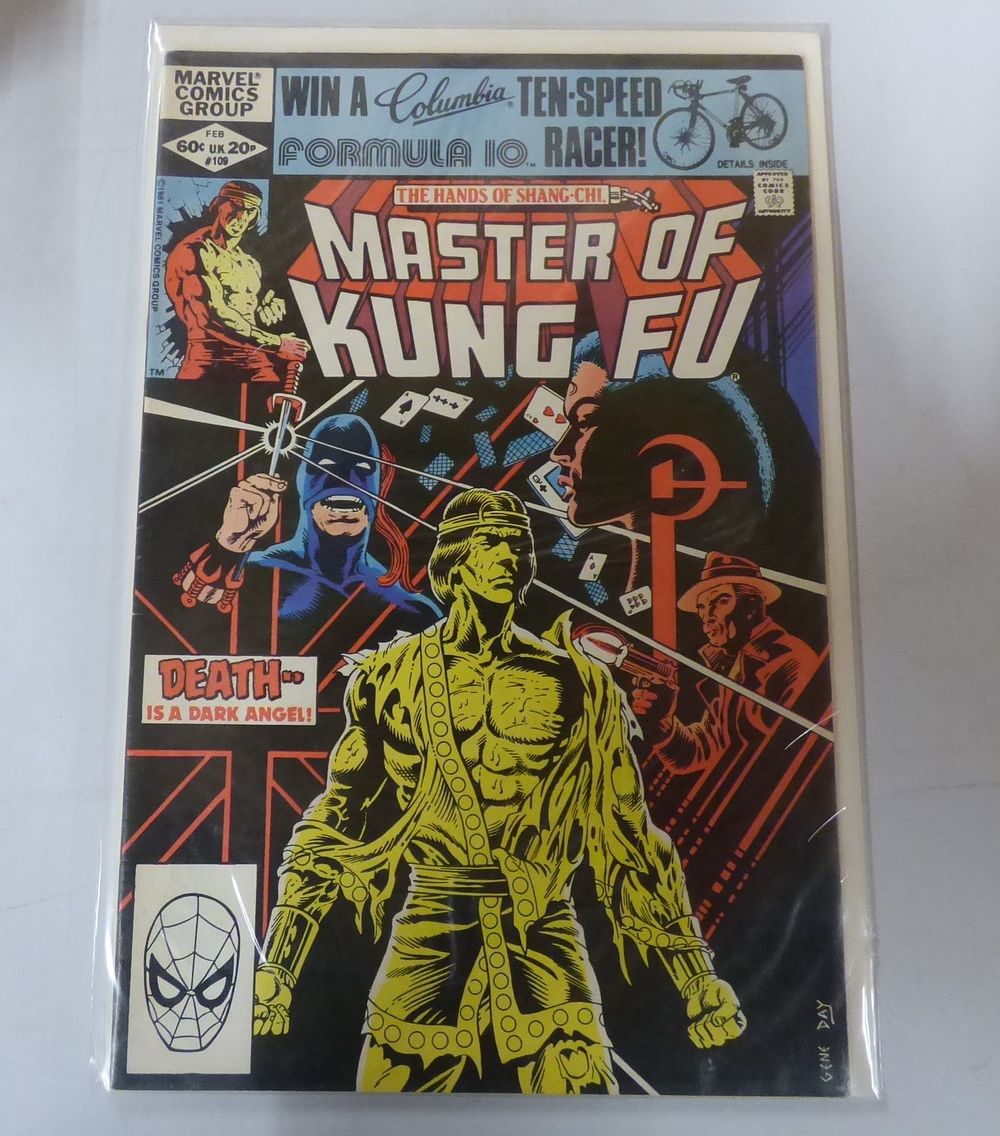 Lot 313: Marvel Comics Master of Kung Fu #109 Comic Book