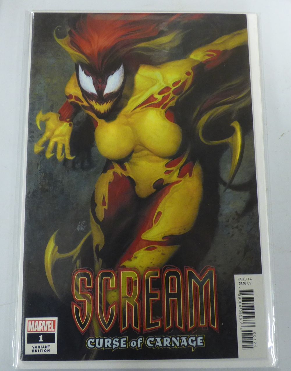 Lot 353: Marvel Scream: Curse of Carnage #1 Artgerm Variant Comic Book