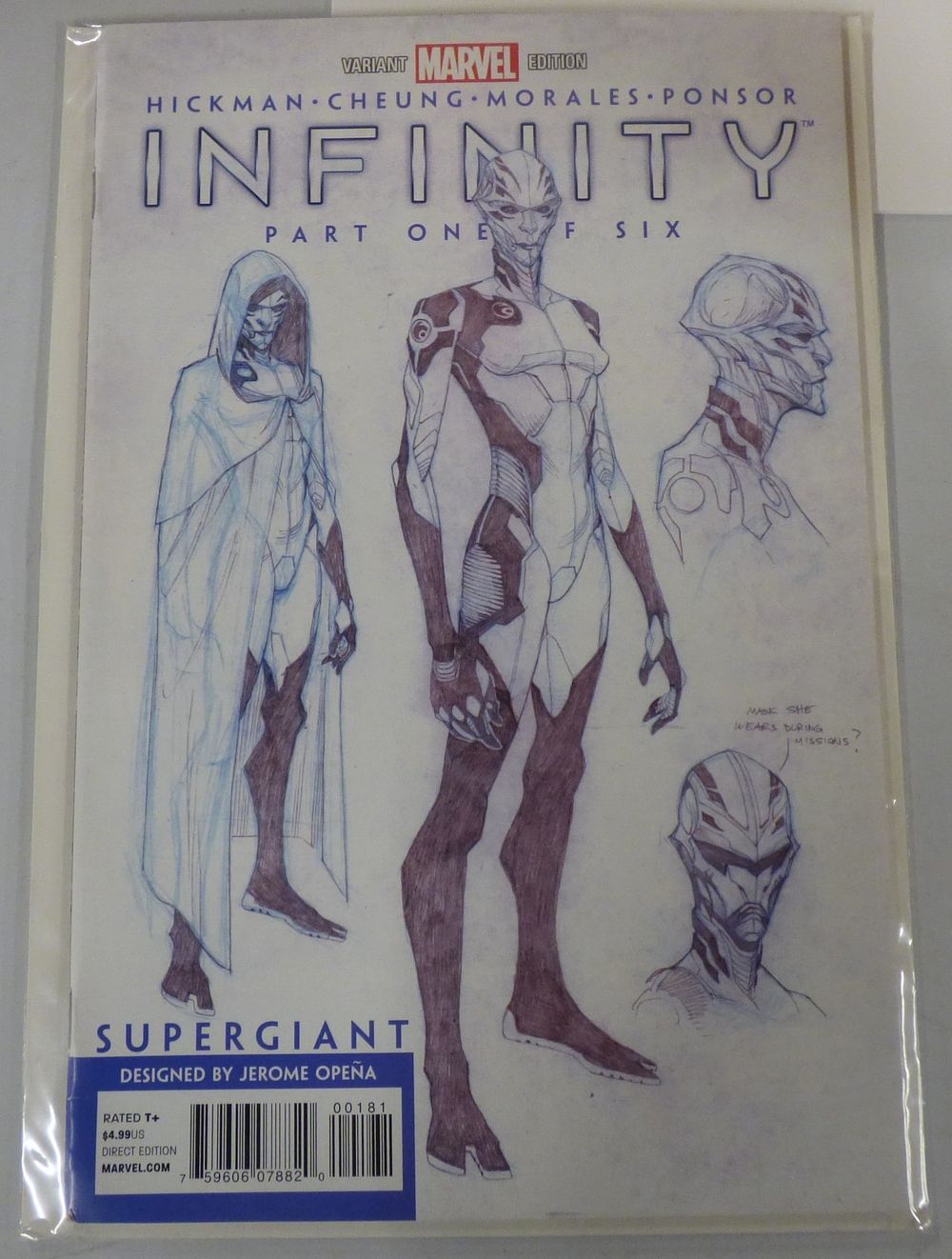 Lot 372: Marvel Infinity Part One of Six Jerome Opeña Variant Comic Book