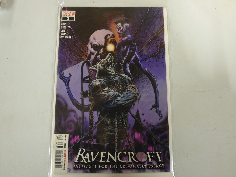 Lot 383: Marvel Ravencroft Institute for the Criminally Insane #3 Comic Book