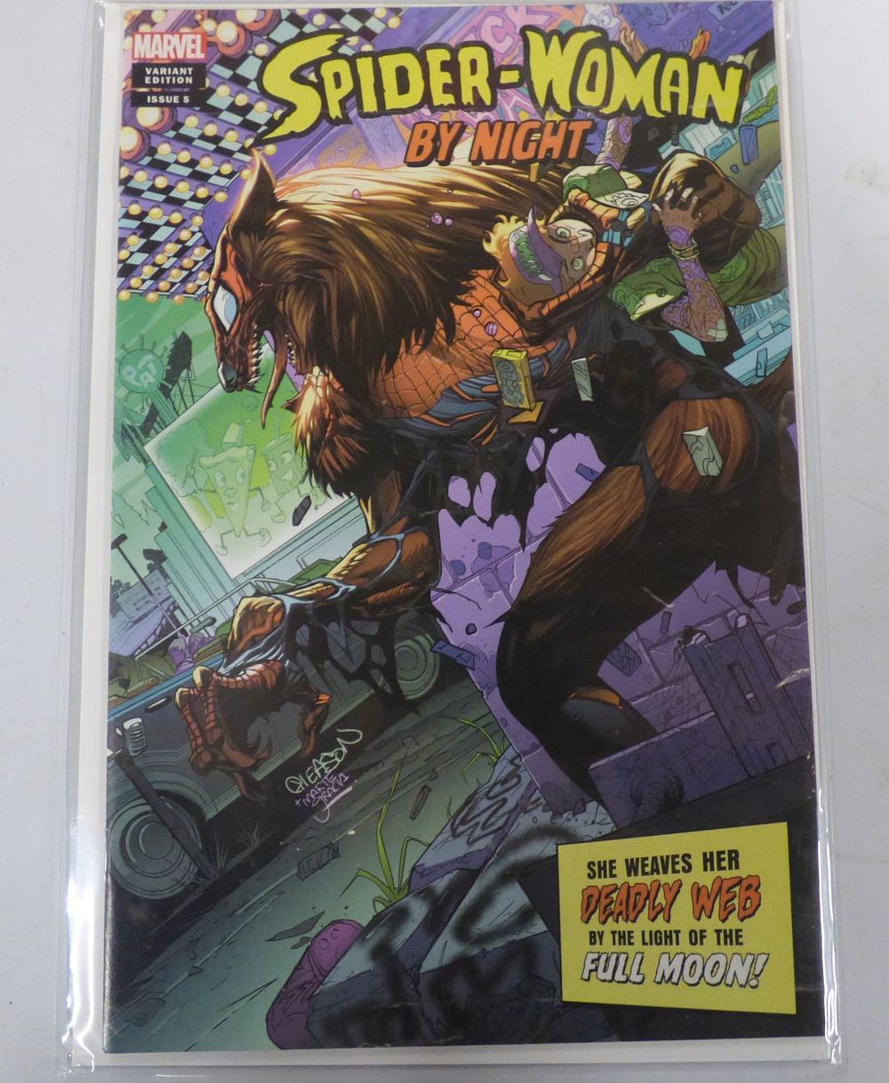 Lot 394: Marvel Spider-Woman By Night #5 Gleason Variant Comic Book