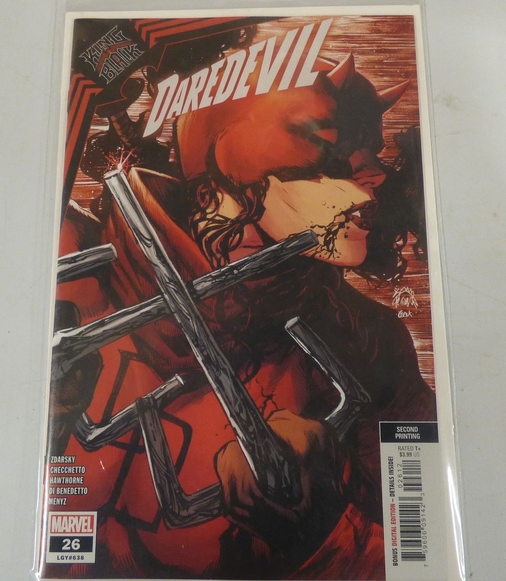 Lot 437: Marvel Daredevil #26 King in Black Second Printing Comic Book