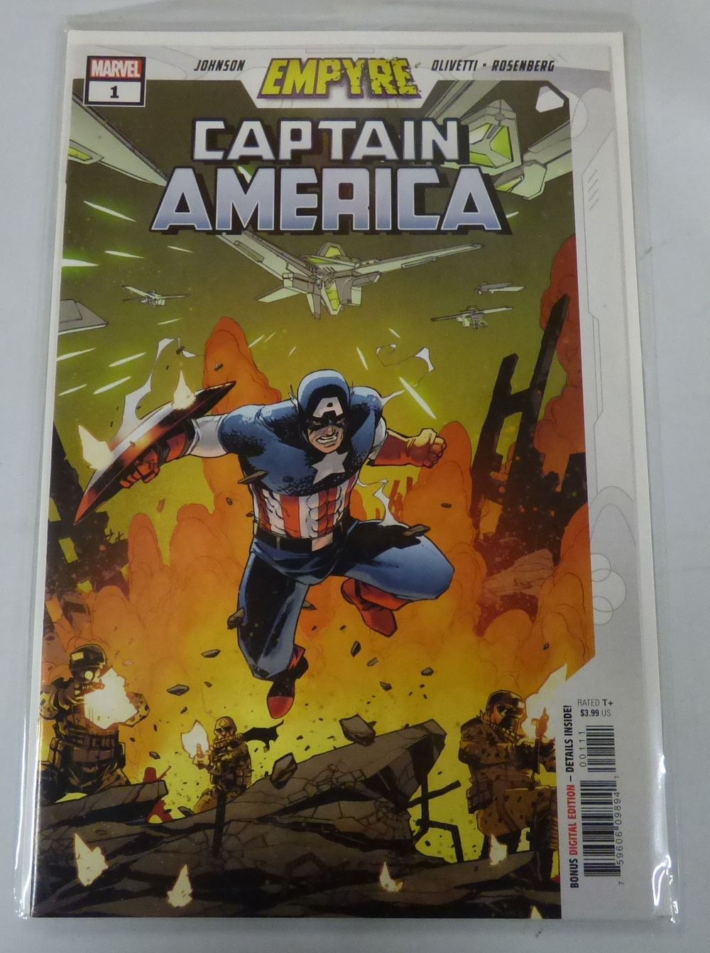 Lot 460: Marvel Empyre Captain America #1 Comic Book