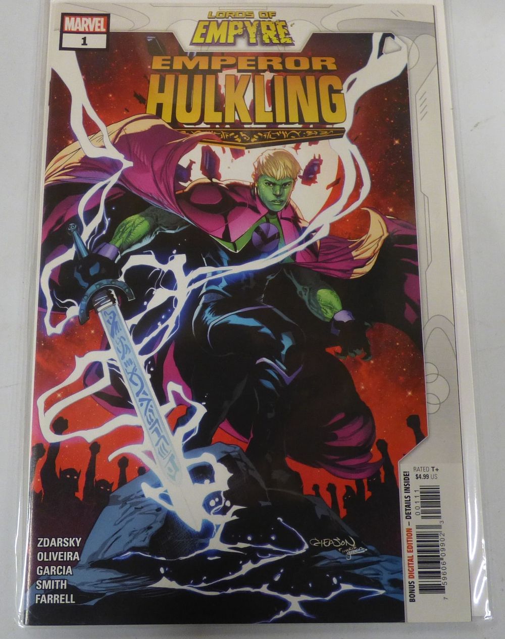 Lot 470: One Marvel Lords of Empyre: Emperor Hulkling #1 Comic Book