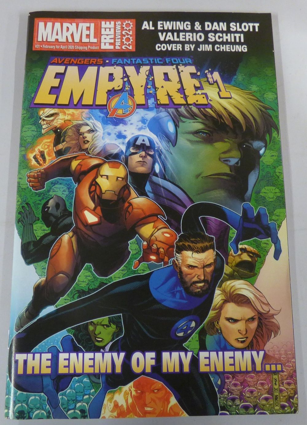Lot 471: A Marvel Comics Empyre Free Previews #31 Comic Book