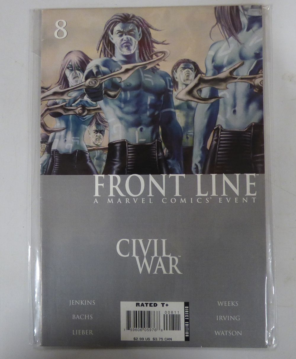 Lot 484: One Marvel Comics Front Line: Civil War Issue #8 Comic Book