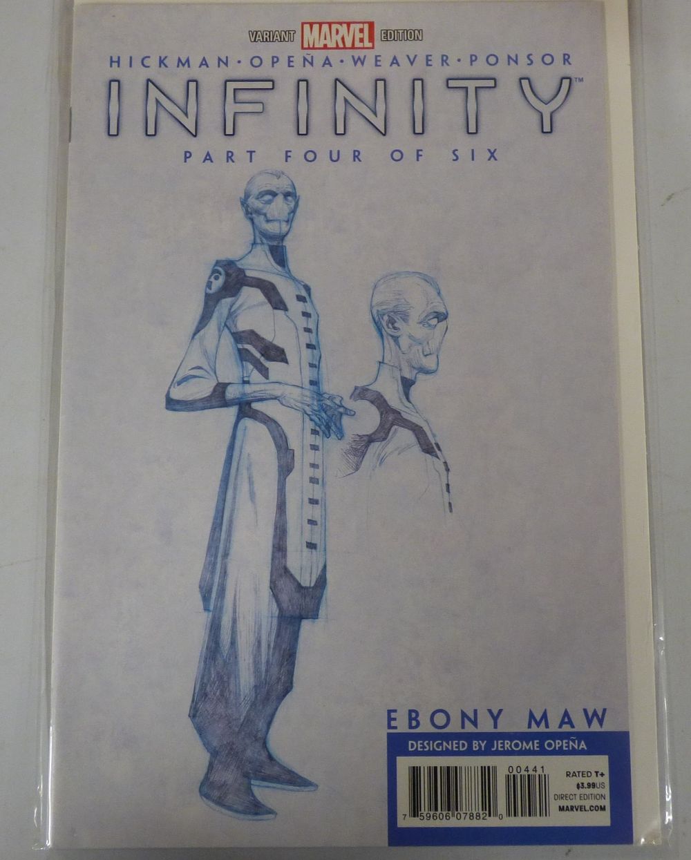 Lot 490: Marvel Infinity Part Four of Six Ebony Maw Variant Comic