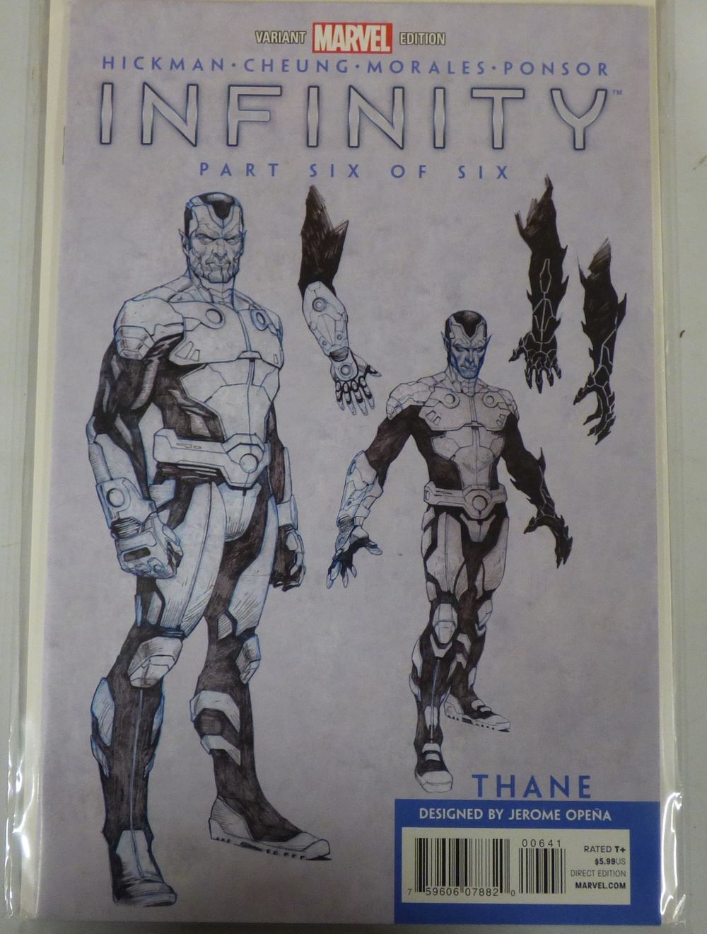 Lot 492: Marvel Comics Infinity Part Six Variant Edition Comic Book