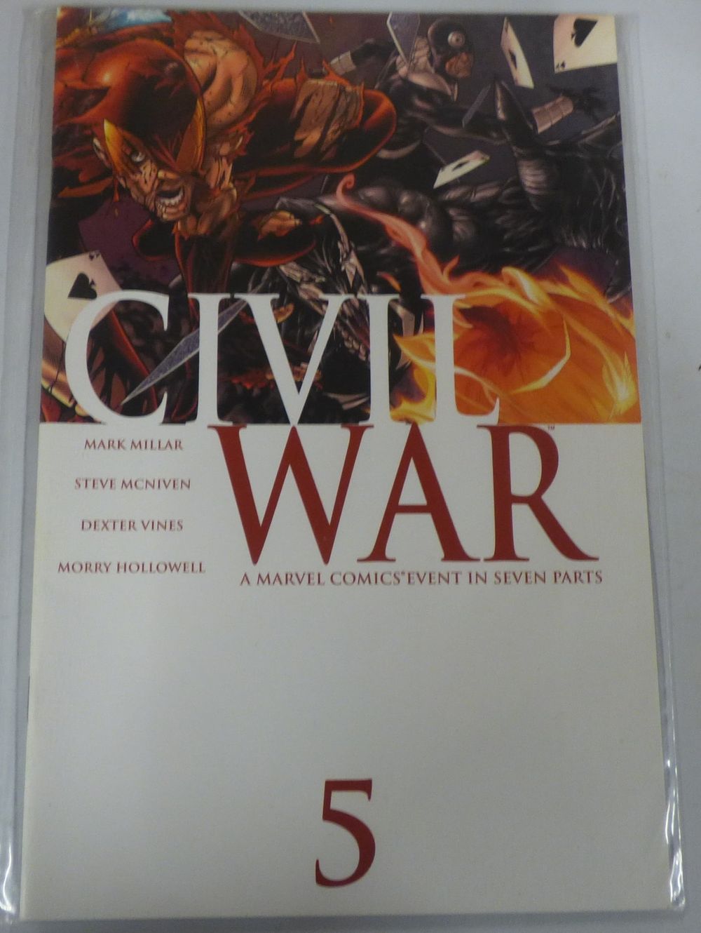 Lot 493: Marvel Civil War #5 Comic Book by Mark Millar