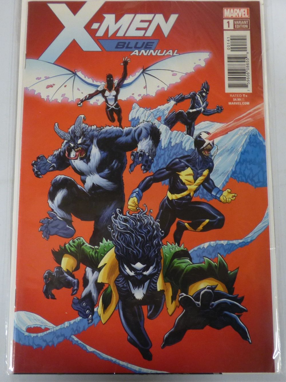Lot 498: Marvel X-MEN BLUE ANNUAL #1 Venomized Variant Comic Book