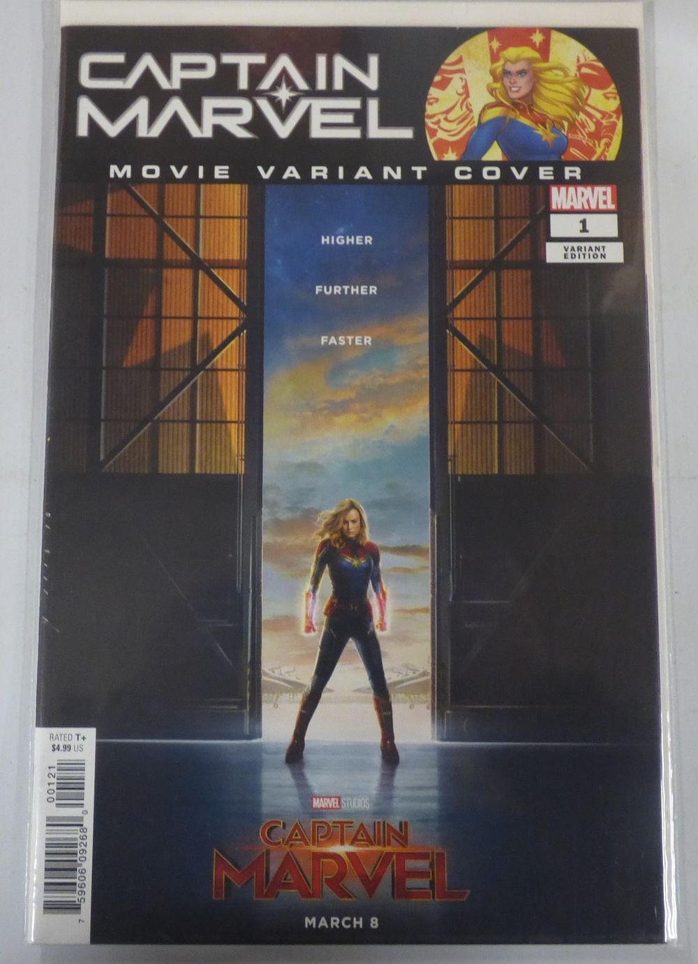 Lot 503: A Captain Marvel #1 Movie Variant Comic Book