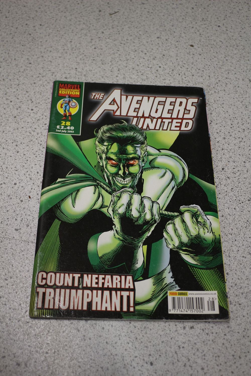Lot 547: A Marvel Collectors Edition The Avengers United Comic Book