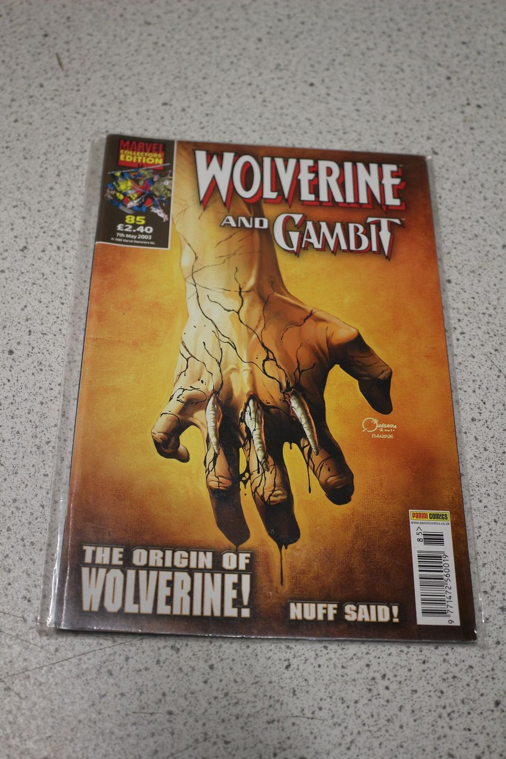 Lot 581: Marvel Collectors Edition Wolverine and Gambit Panini Comic