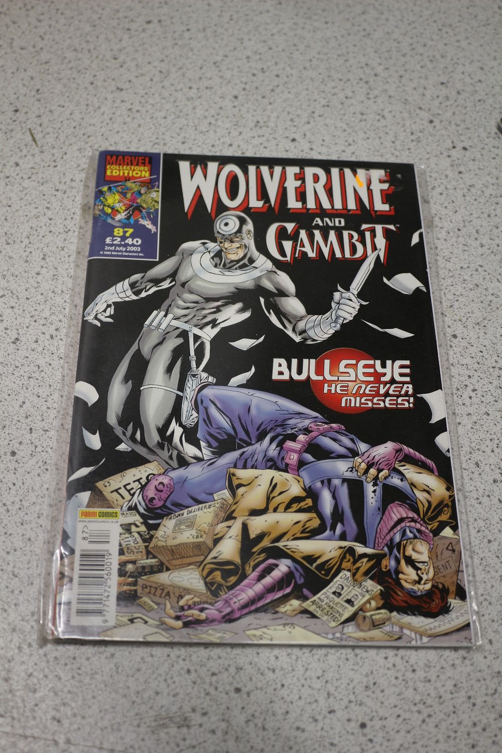 Lot 582: Wolverine and Gambit Marvel Collectors Edition Issue 87 Comic
