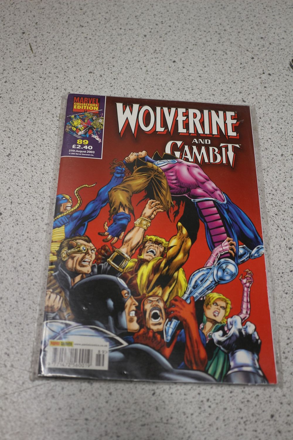 Lot 583: A Marvel Collectors' Edition Wolverine and Gambit Comic Book Issue 89