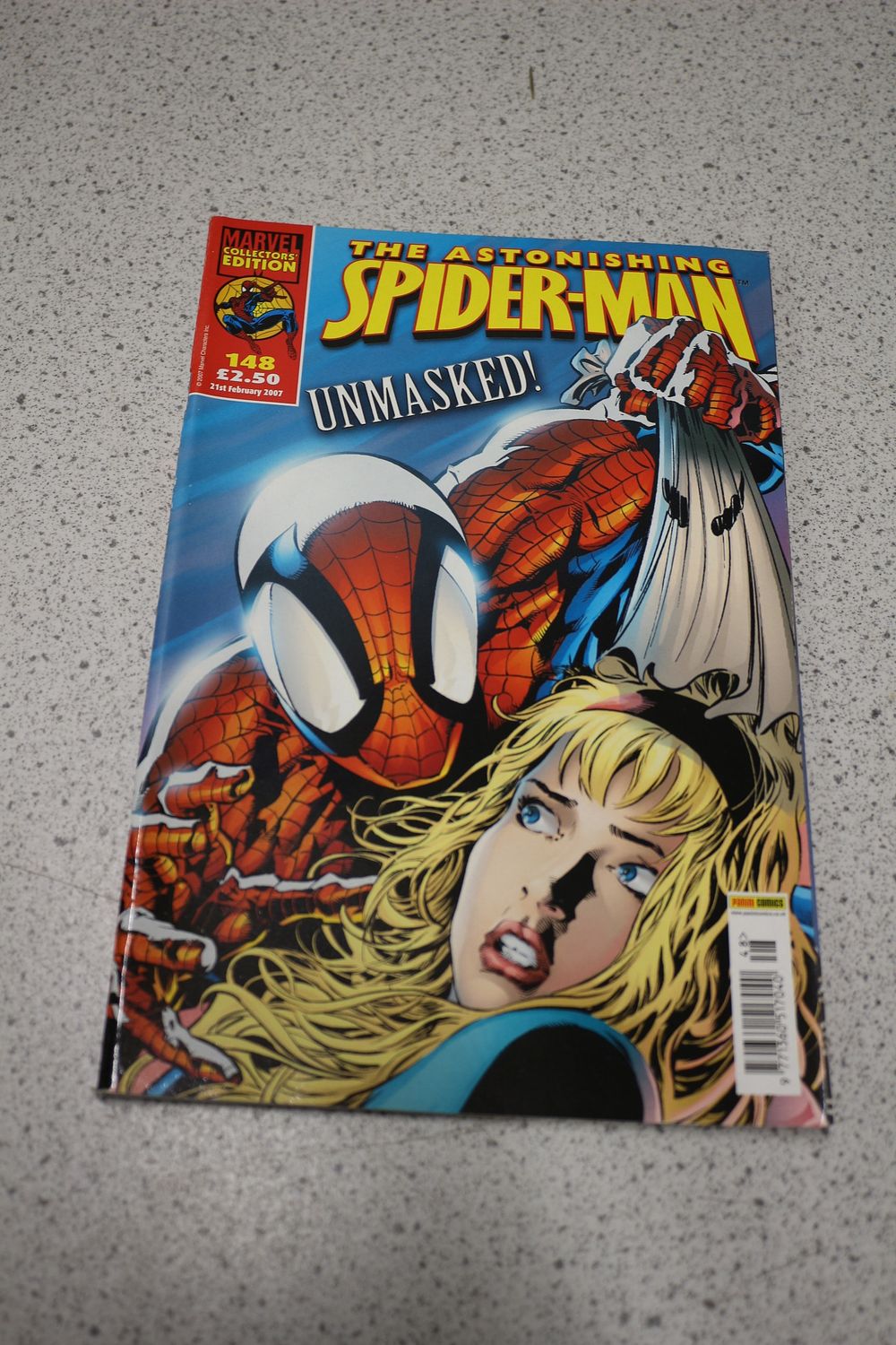 Lot 611: Panini Comics The Astonishing Spider-Man: Unmasked! Comic Book #148