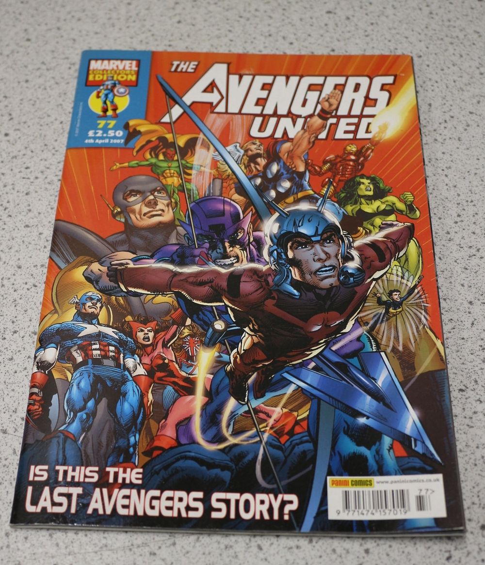Lot 618: Marvel Panini The Avengers United Comic Book Issue 77