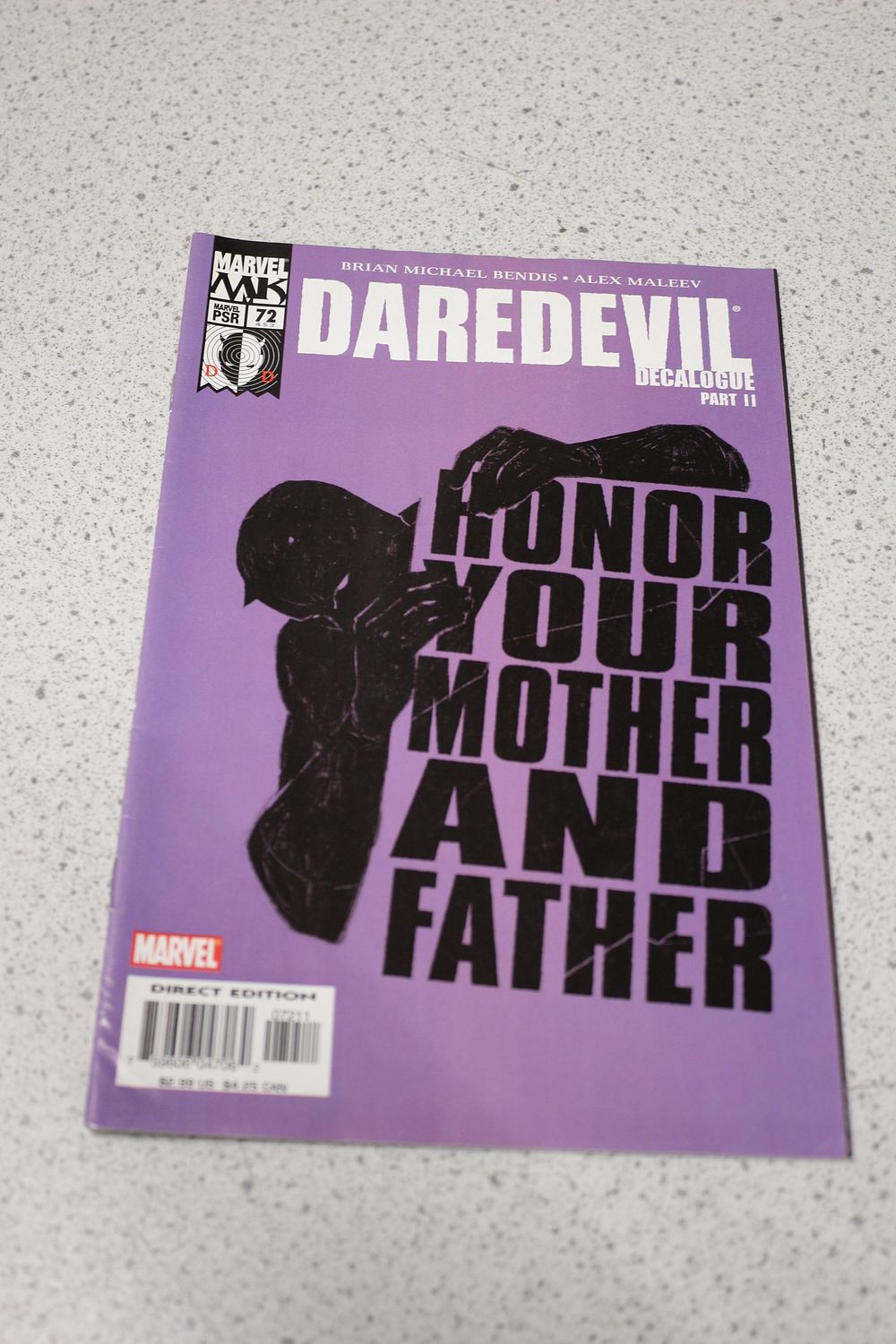 Lot 648: Marvel Knights Daredevil Comic Book #72