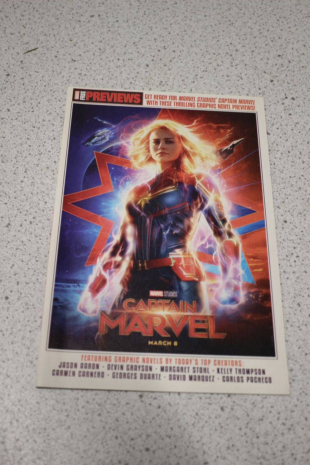 Lot 659: Captain Marvel Marvel Studios Free Previews Promotional Comic Book