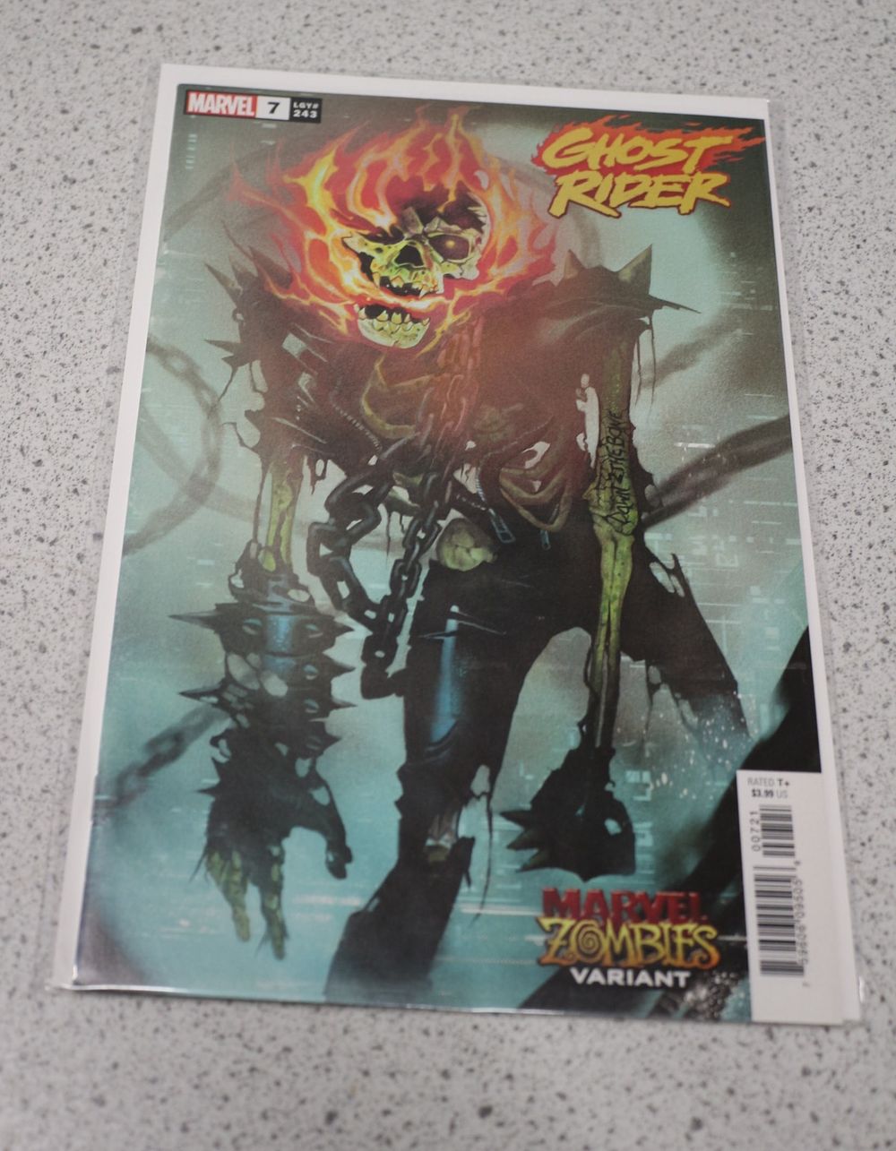 Lot 665: A Single Marvel Ghost Rider #7 Marvel Zombies Variant Comic Book