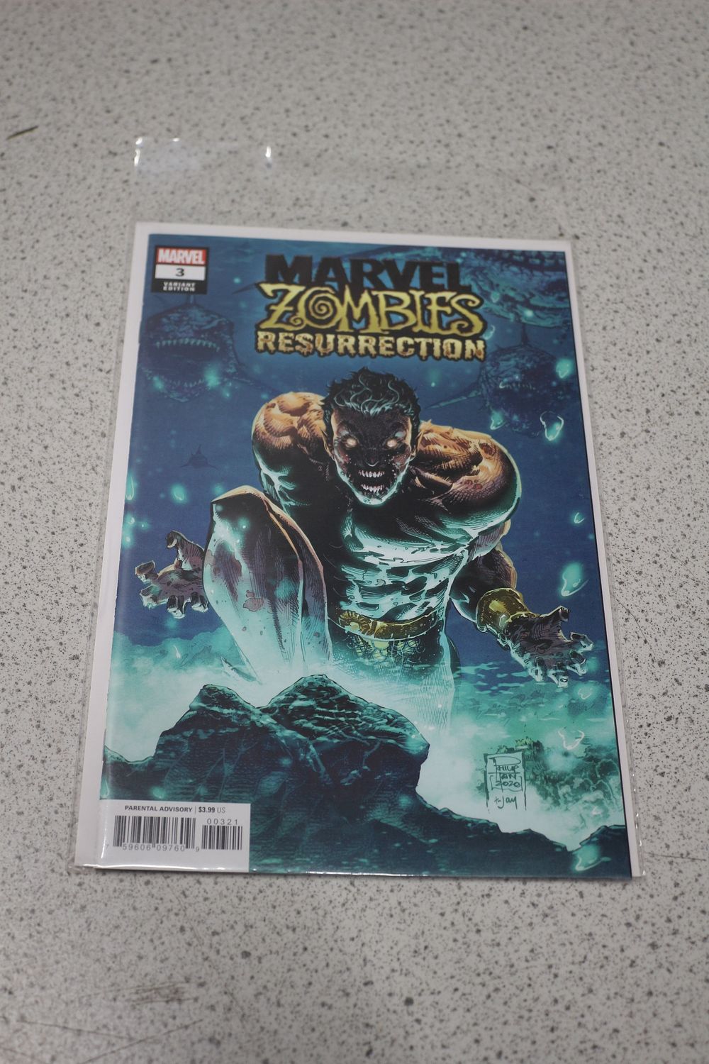Lot 669: One Marvel Zombies Resurrection #3 Variant Comic Book by Philup Tan