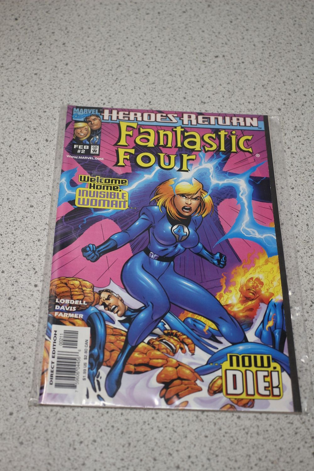 Lot 693: Marvel Heroes Return Fantastic Four Comic Book #2