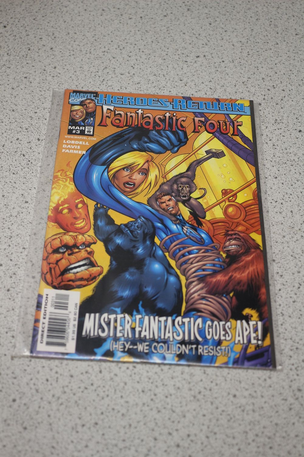 Lot 694: One Marvel Heroes Return Fantastic Four Comic Book #3