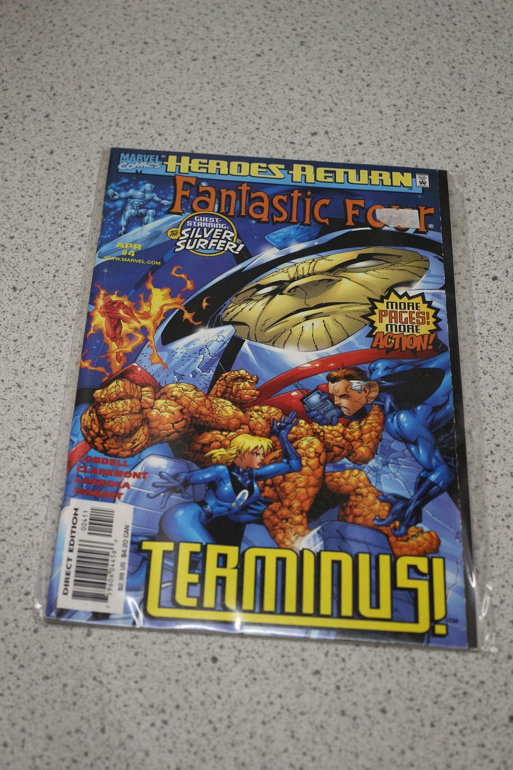 Lot 695: Marvel Comics Heroes Return Fantastic Four #4 Silver Surfer TERMINUS!