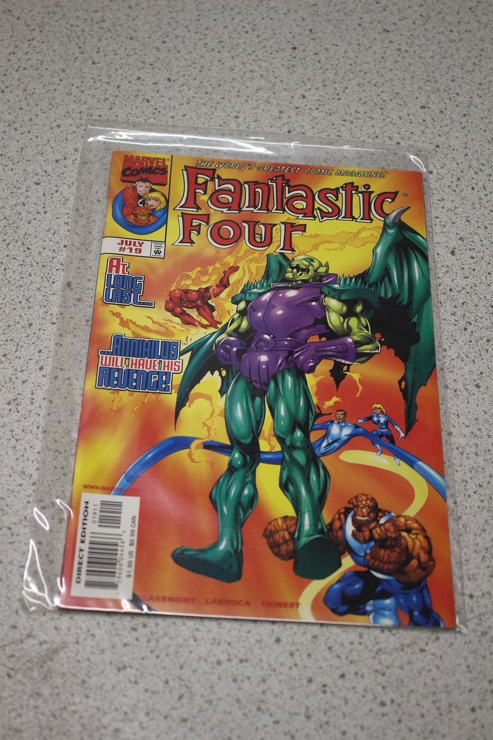 Lot 708: Marvel Comics Fantastic Four #19, 1998 Series, Claremont