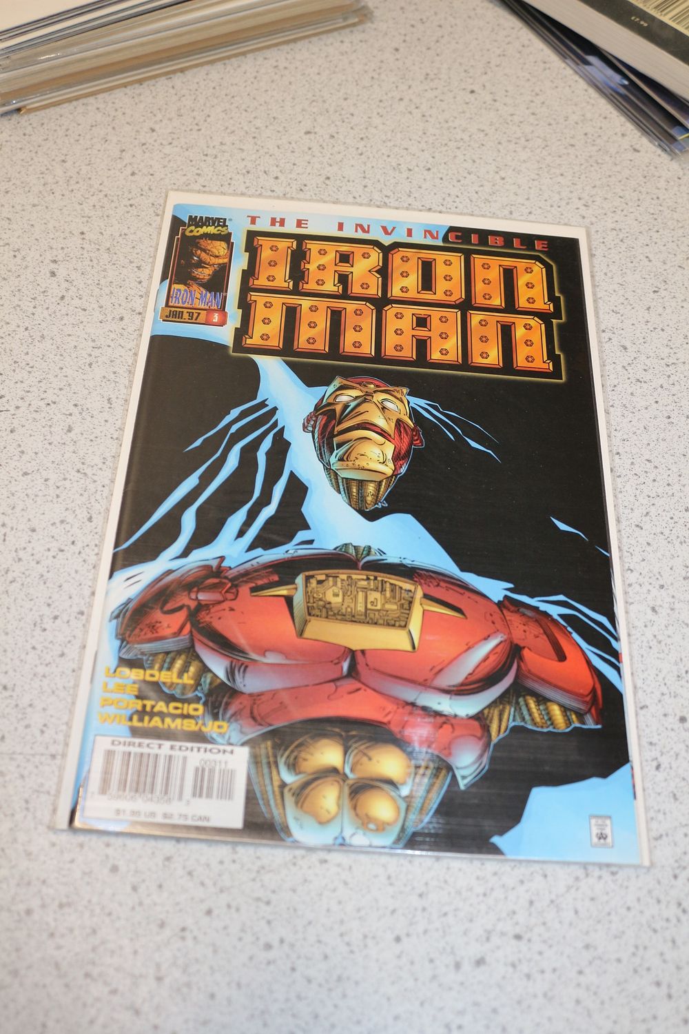 Lot 724: A Marvel Comics The Invincible Iron Man #3 Comic Book, 1997