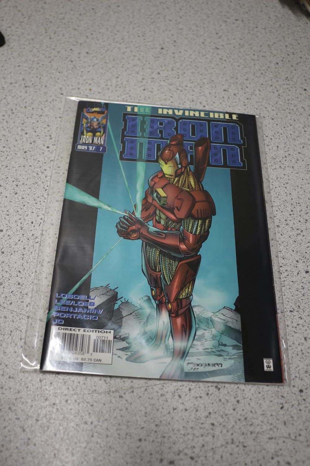 Lot 728: The Invincible Iron Man #7 Marvel Comics May 1997