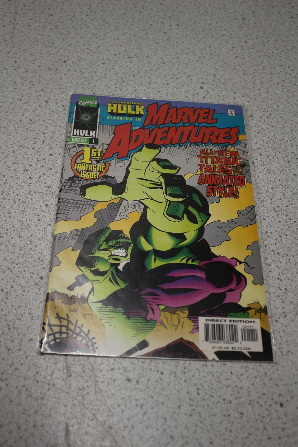 Lot 735: Marvel Adventures The Incredible Hulk #1 Comic Book 1997