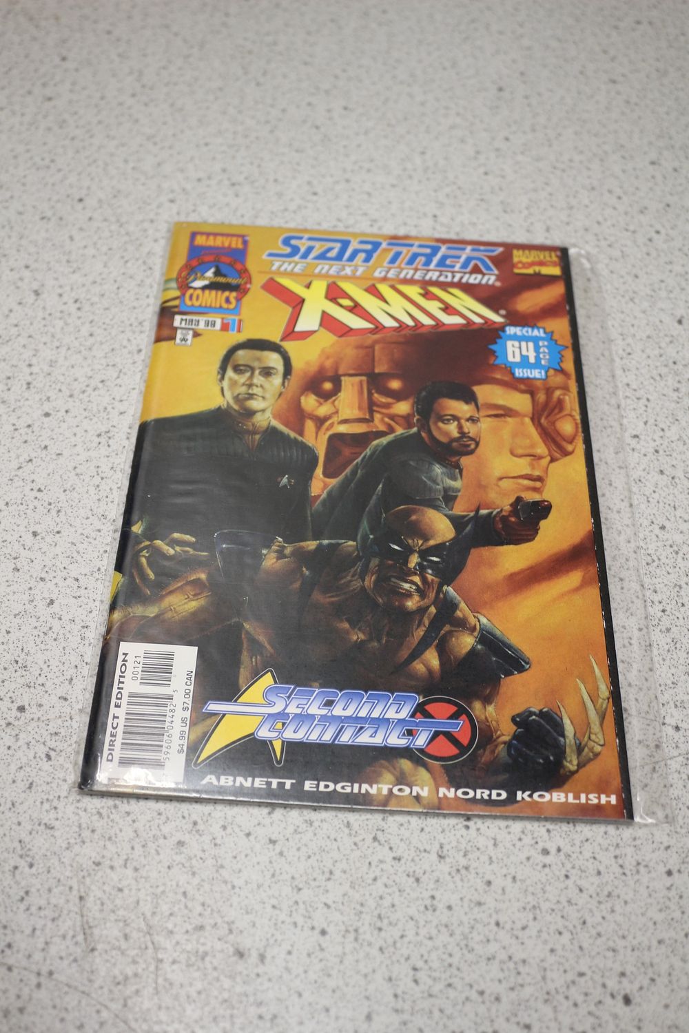 Lot 739: Star Trek The Next Generation X-Men Crossover Comic Book