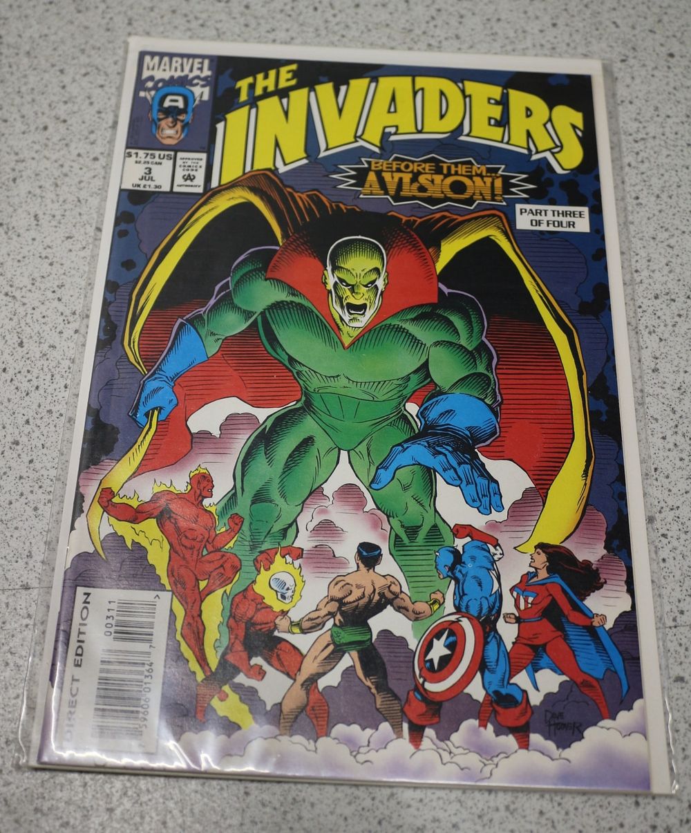 Lot 749: MARVEL COMICS THE INVADERS #3 (1993) Direct Edition