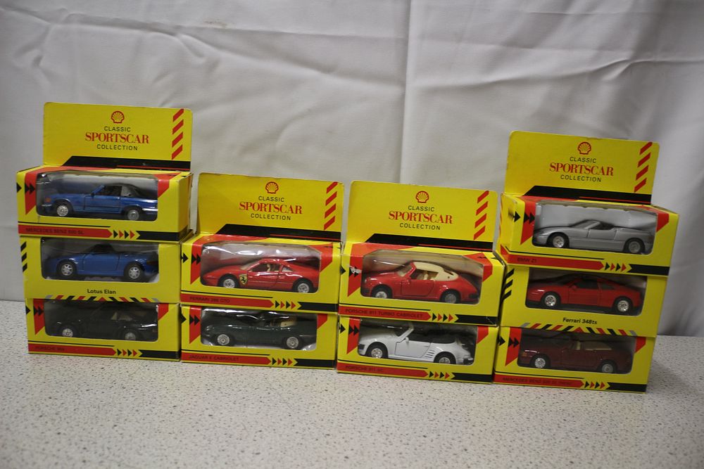 Lot 182: A Collection of Shell Classic Sportscar Diecast Models